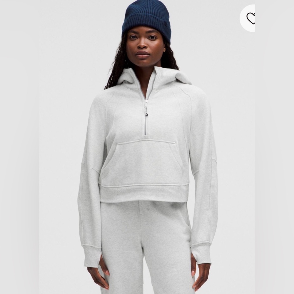 SCUBA OVERSIZED HALF ZIP HOODIE WOMENS